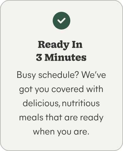 Ready In  3 Minutes