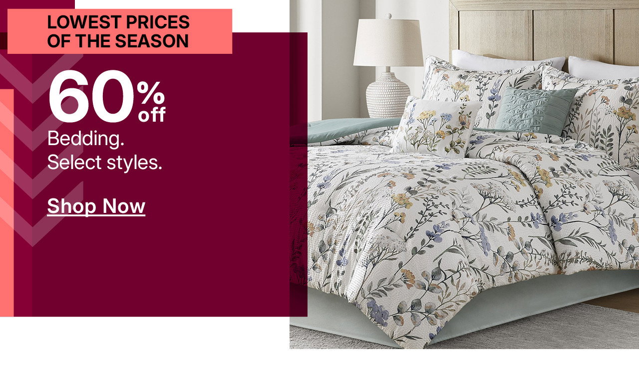 60% off bedding