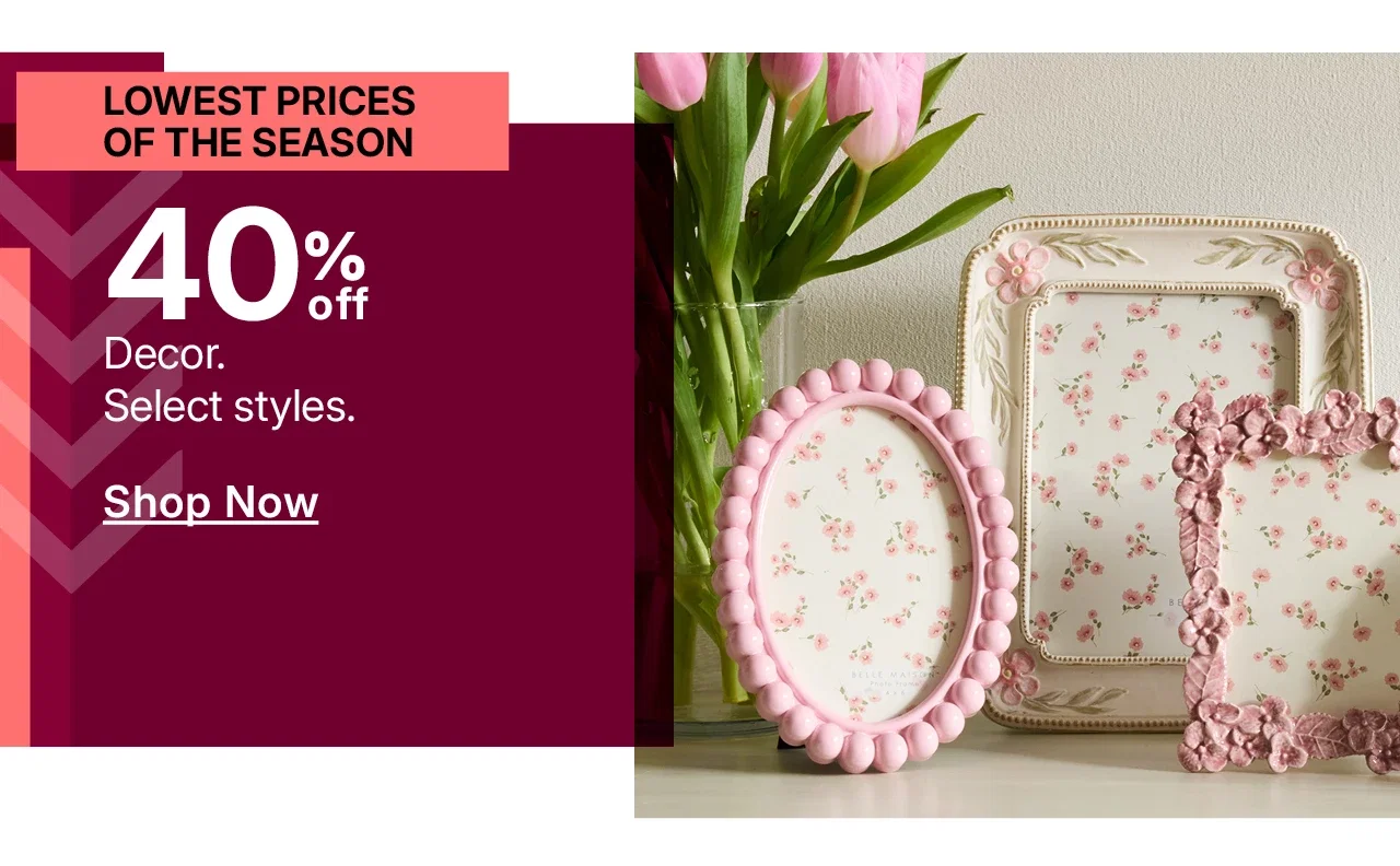 40% off decor