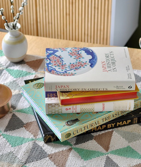 A selection of books from the British Museum shop.