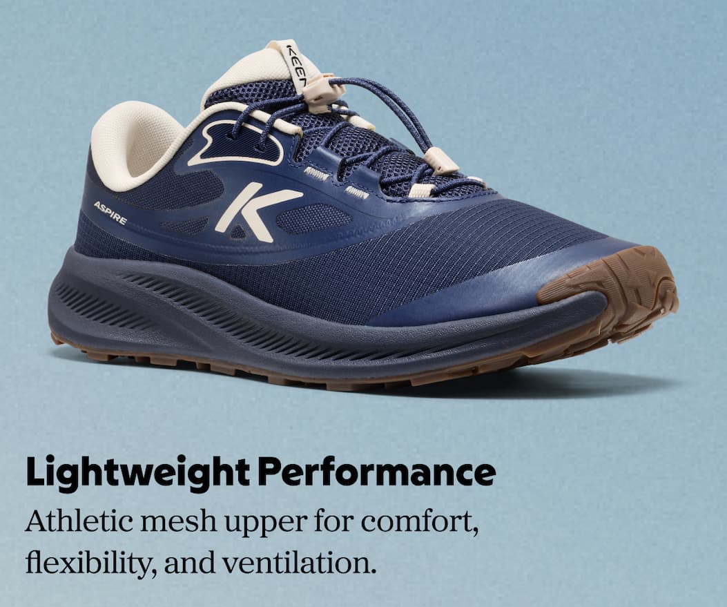 Lightweight Performance: athletic mesh upper for comfort, flexibility, and ventilation.