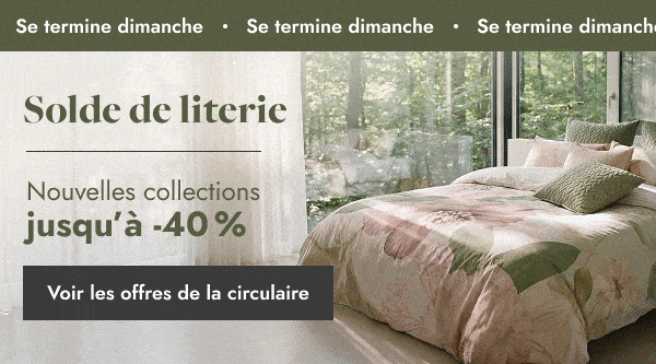 Solde de literie