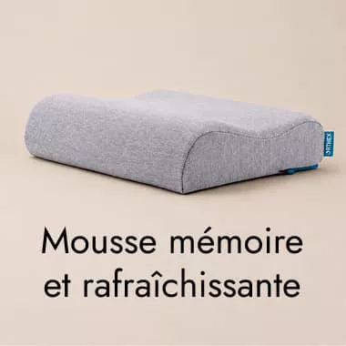 Mousse mémoire et rafraîchissante