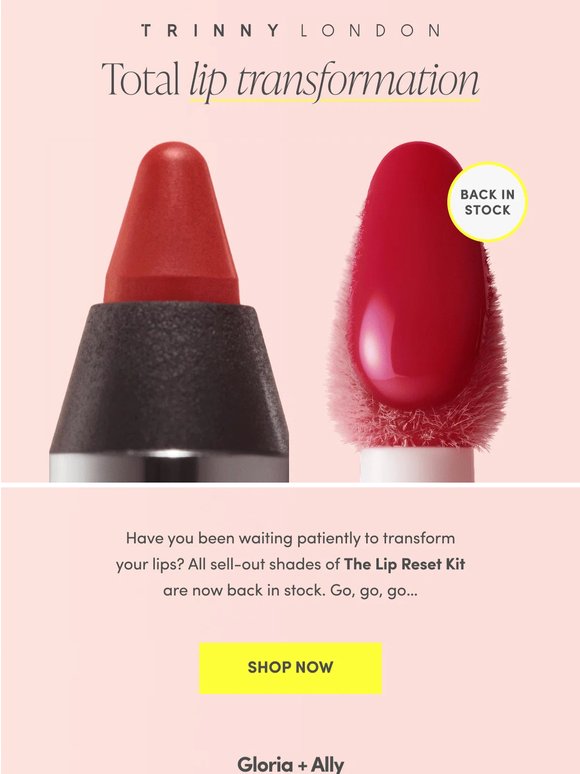 Back In Stock: The Lip Reset Kit has returned