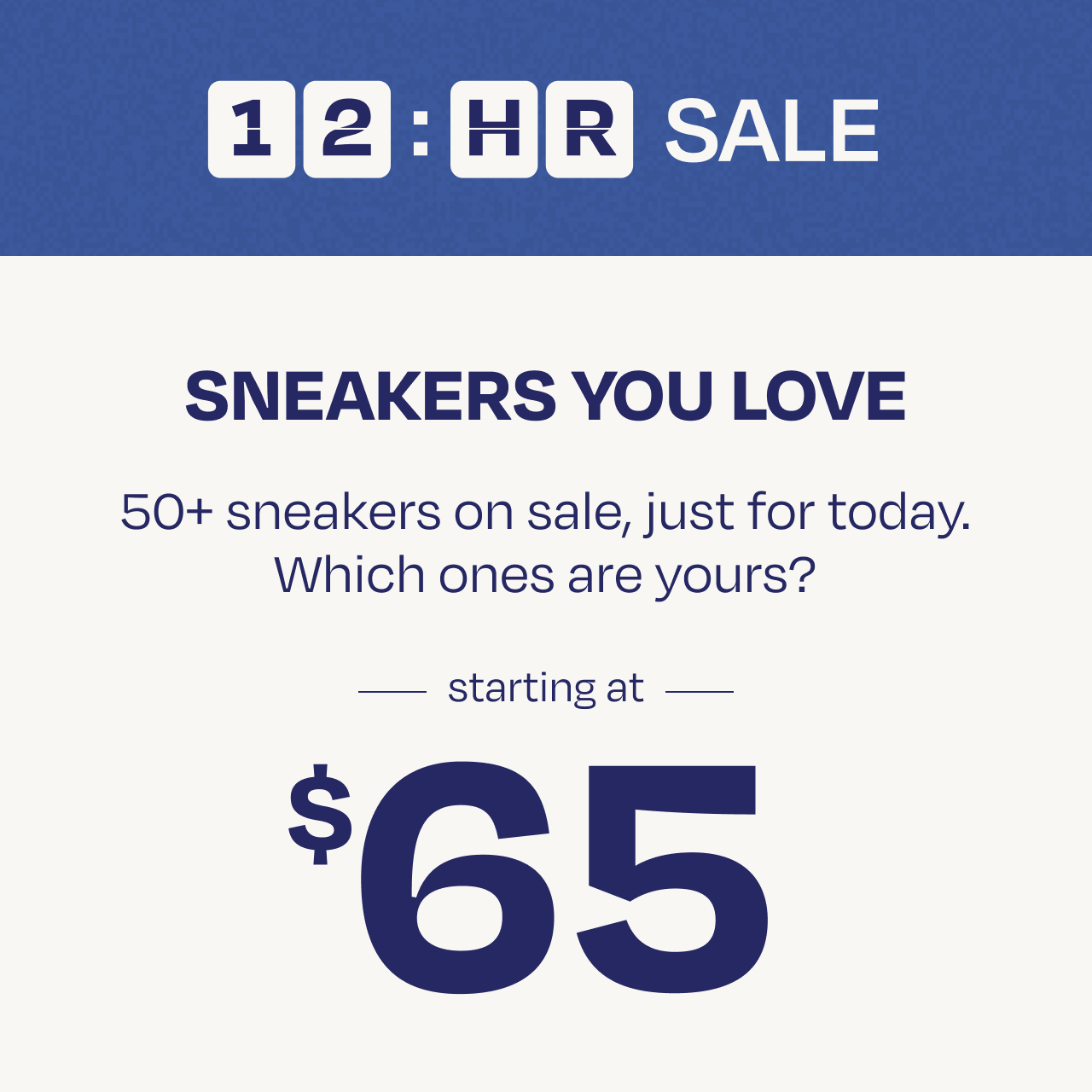 Sneakers Starting at $65
