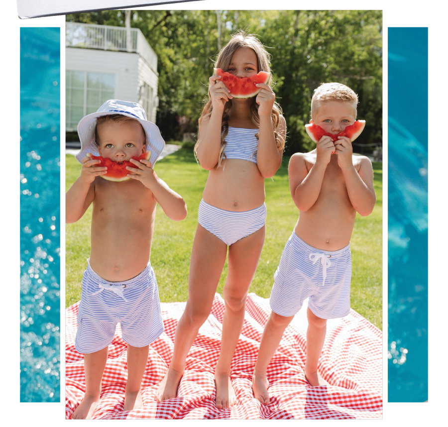 jr trunks and mini olivia swim top set