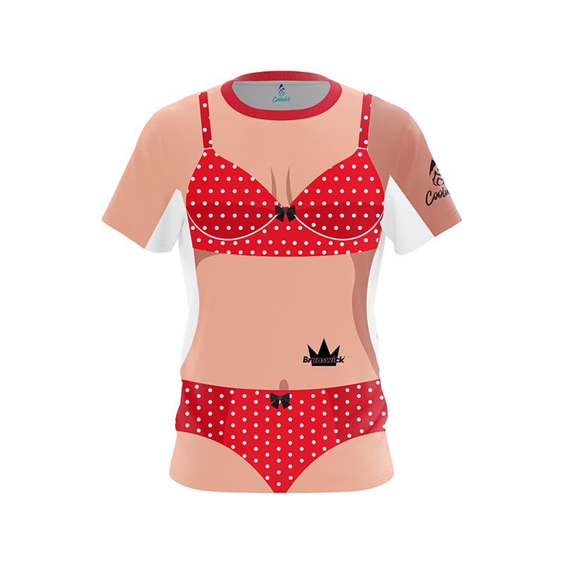 Image of Little Polka Dot Bikini CoolWick Bowling Jersey - Brunswick