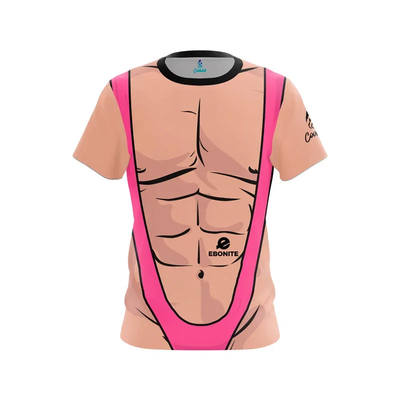 Image of Pink Mankini CoolWick Bowling Jersey - Ebonite