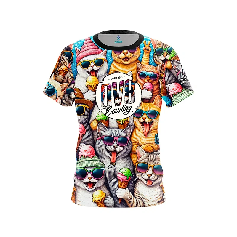 Image of Summer Cats CoolWick Bowling Jersey - DV8