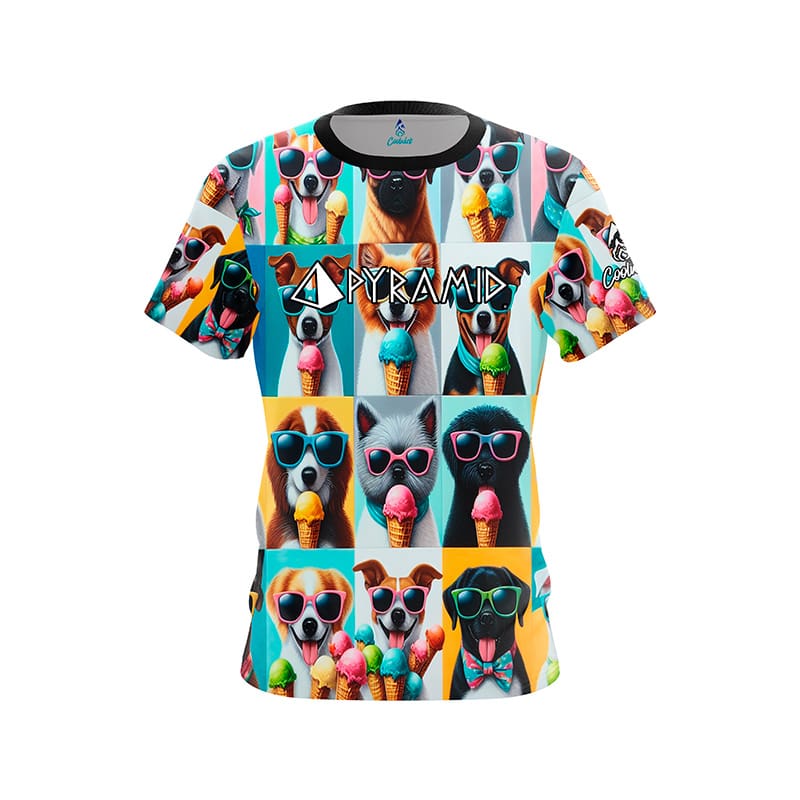Image of Summer Dogs CoolWick Bowling Jersey - Pyramid