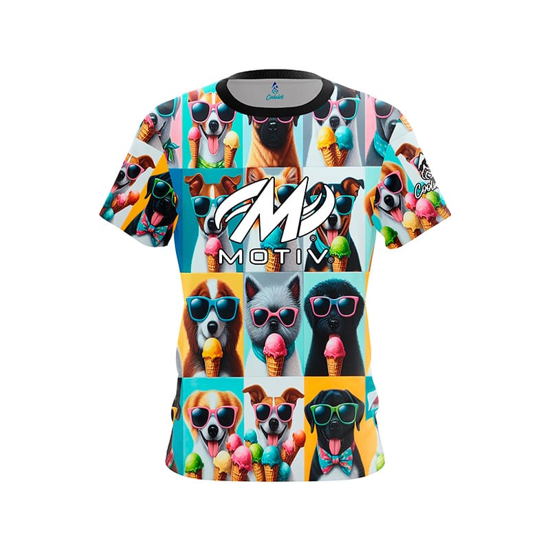 Image of Summer Dogs CoolWick Bowling Jersey - Motiv