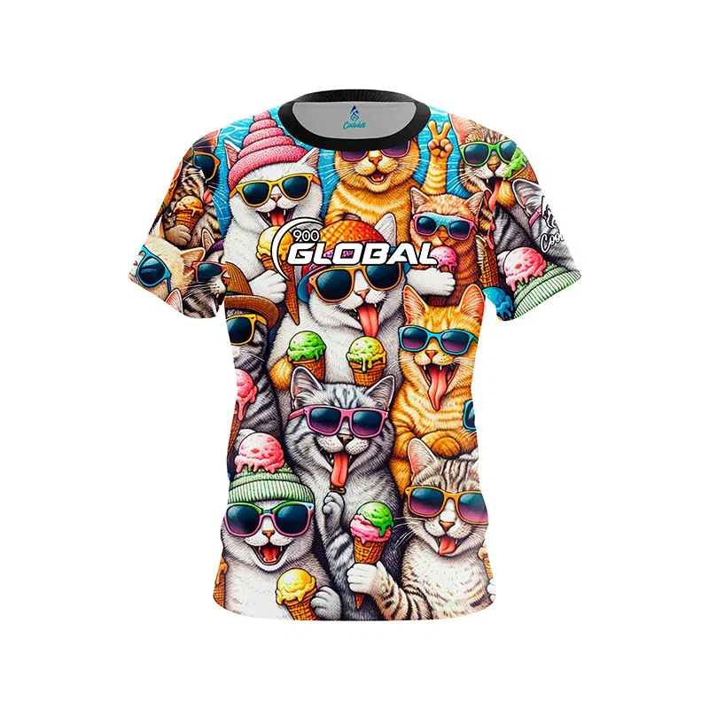 Image of Summer Cats CoolWick Bowling Jersey - 900 Global