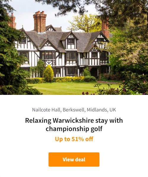 Relaxing Warwickshire stay with championship golf