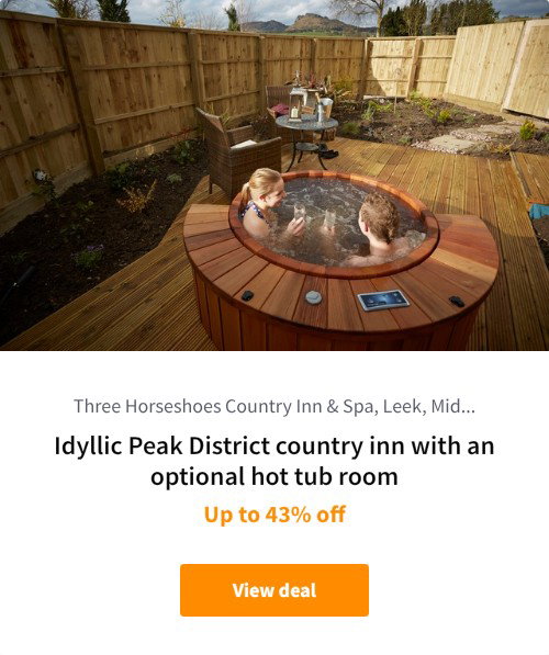 Idyllic Peak District country inn with an optional hot tub room