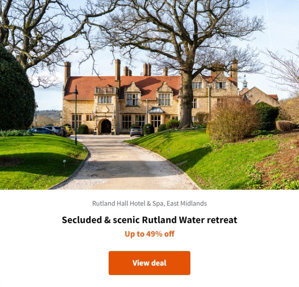Secluded & scenic Rutland Water retreat