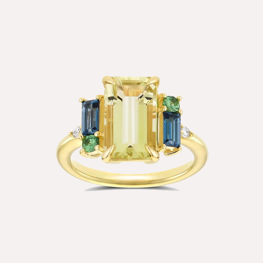 Charli Olive Quartz Ring