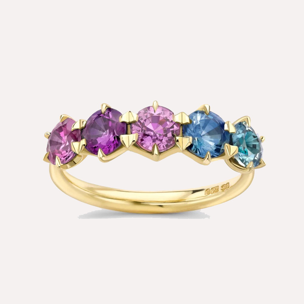 Elyhara Sapphire 5 stone Ring
