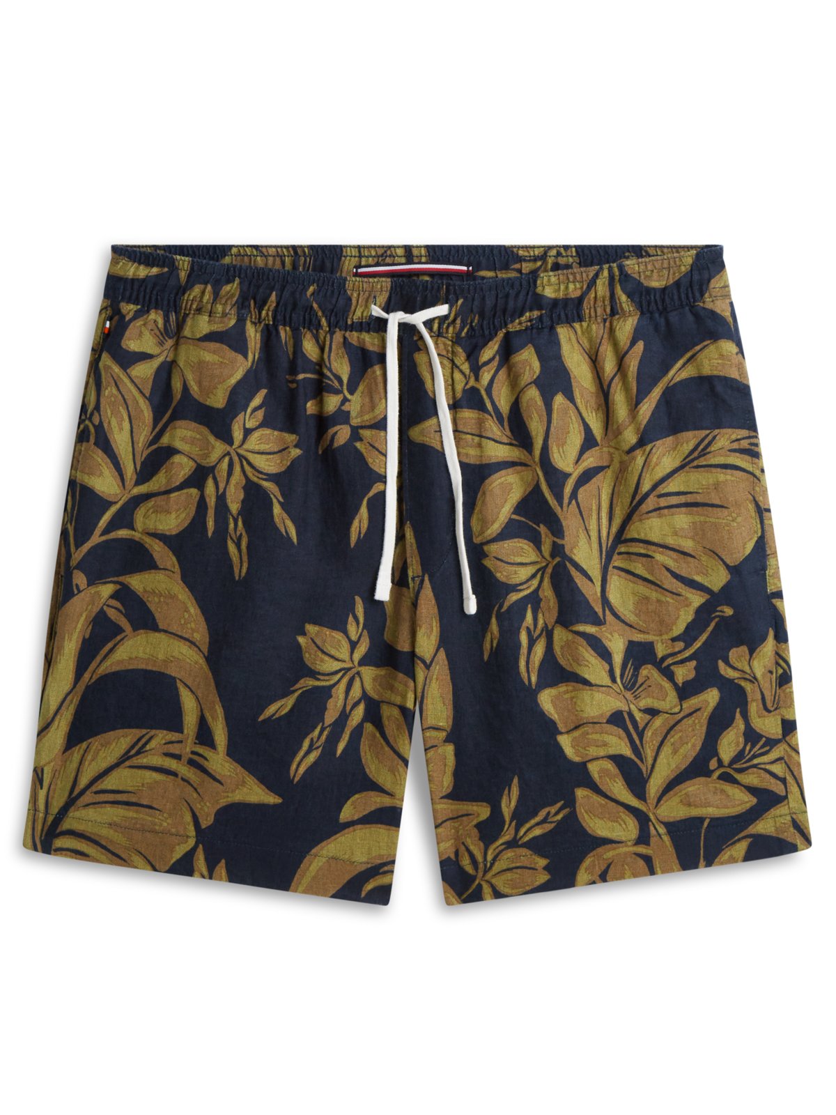 Chino-Shorts Dover aus Leinen mit floralem Print