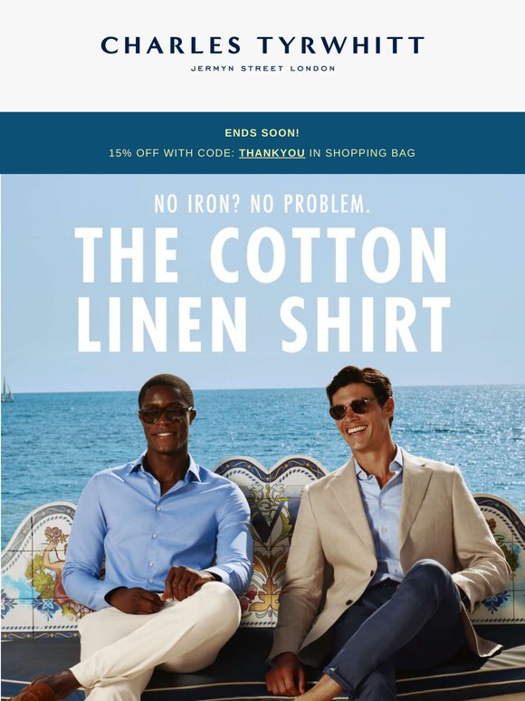 15% OFF Cotton Linen Shirts