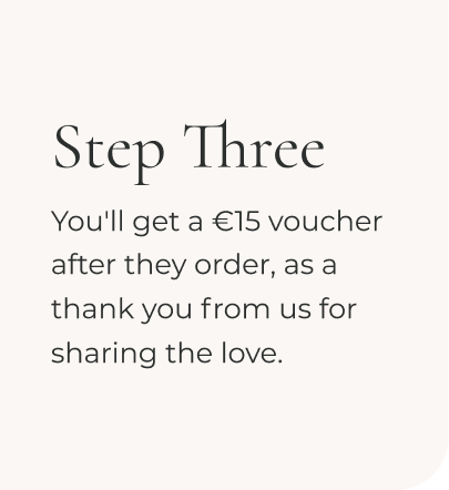 You'll get a £15 voucher after they order.