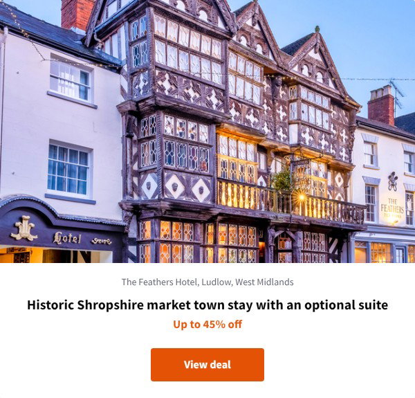 Historic Shropshire market town stay with an optional suite