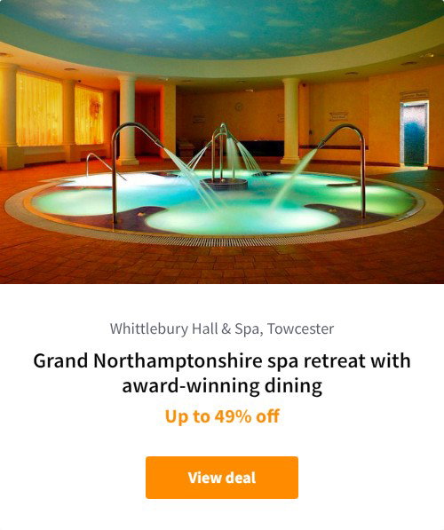 Grand Northamptonshire spa retreat with award-winning dining