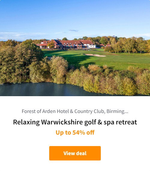 Relaxing Warwickshire golf &amp; spa retreat