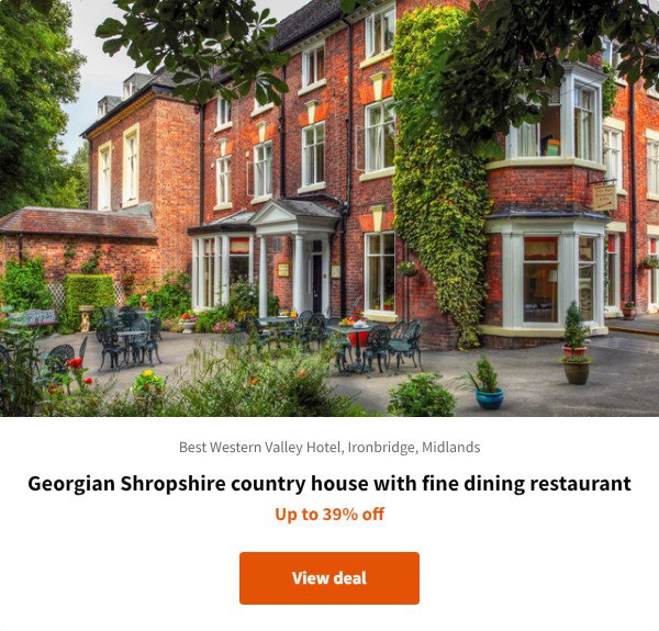 Georgian Shropshire country house with fine dining restaurant