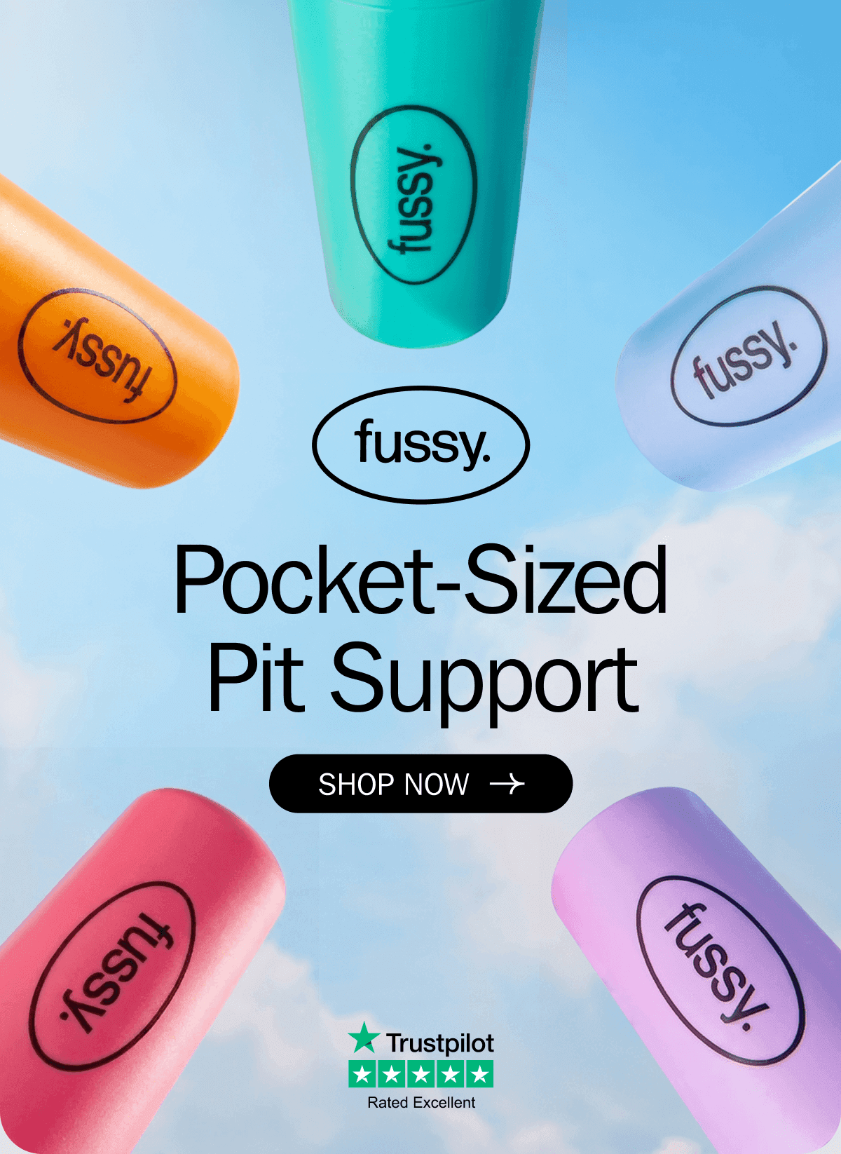 fussy. - Pocket-sized pit support | SHOP NOW