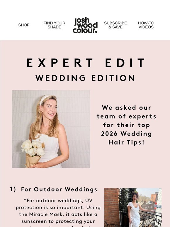 Expert Edit: Wedding Hair Edition
