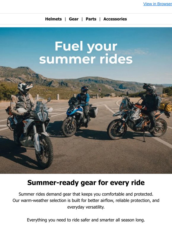 Fuel your summer rides