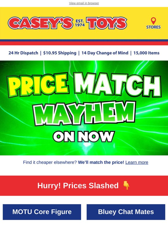 Prices Matched & Prices Slashed! ⚡