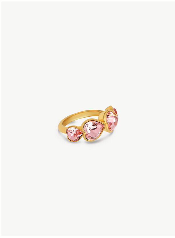 Crystal Heart Ring