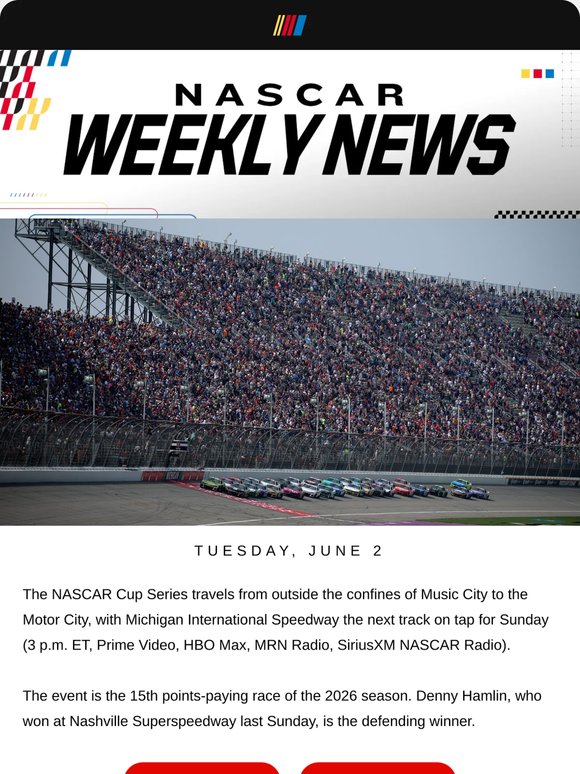 NASCAR News: Next Stop, Michigan