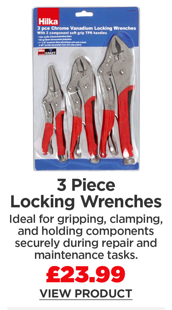 Hilka 3 Piece Locking Wrenches