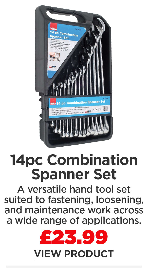 Hilka 14pc Combination Spanner Set