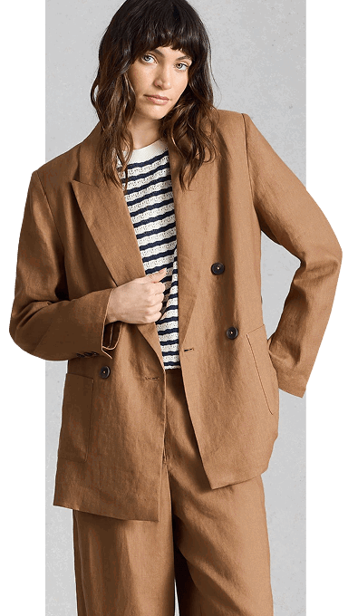 Shop Sasha Linen Blazer