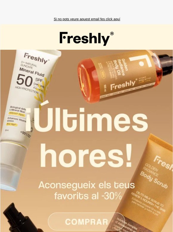 Últimes hores! 🔥 Fins a -30%