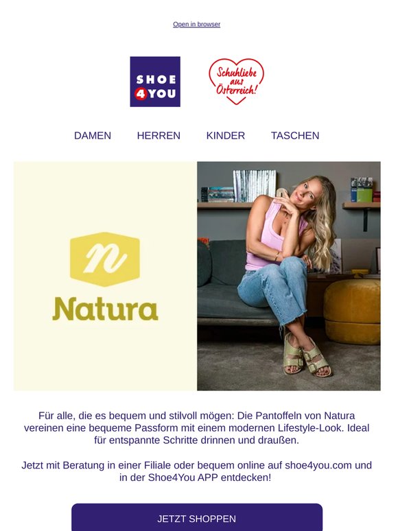 Natürlich bequem - Natura Pantoffel 👡
