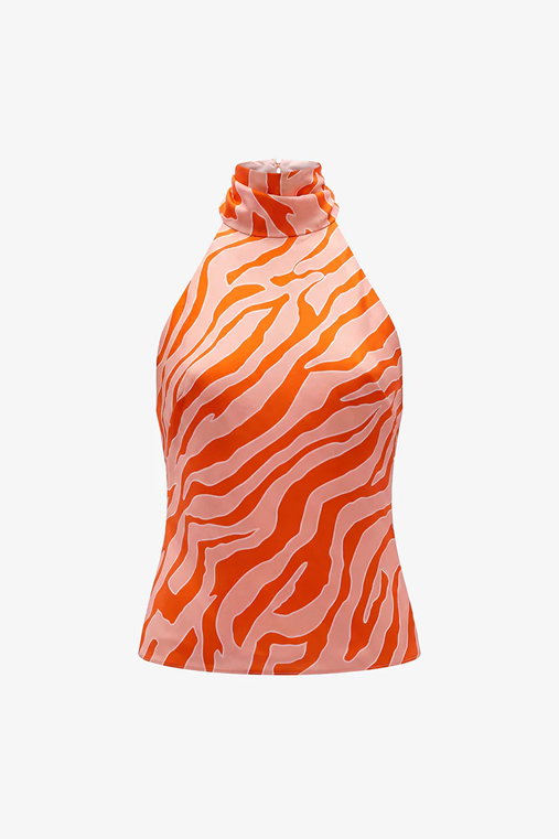 Izzie Halter Neck Backless Top