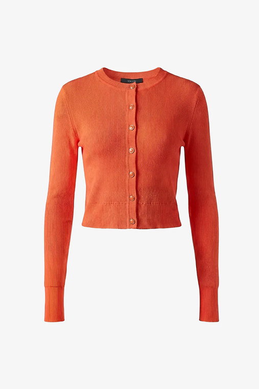 Zoe Cropped Fitted Cardigan