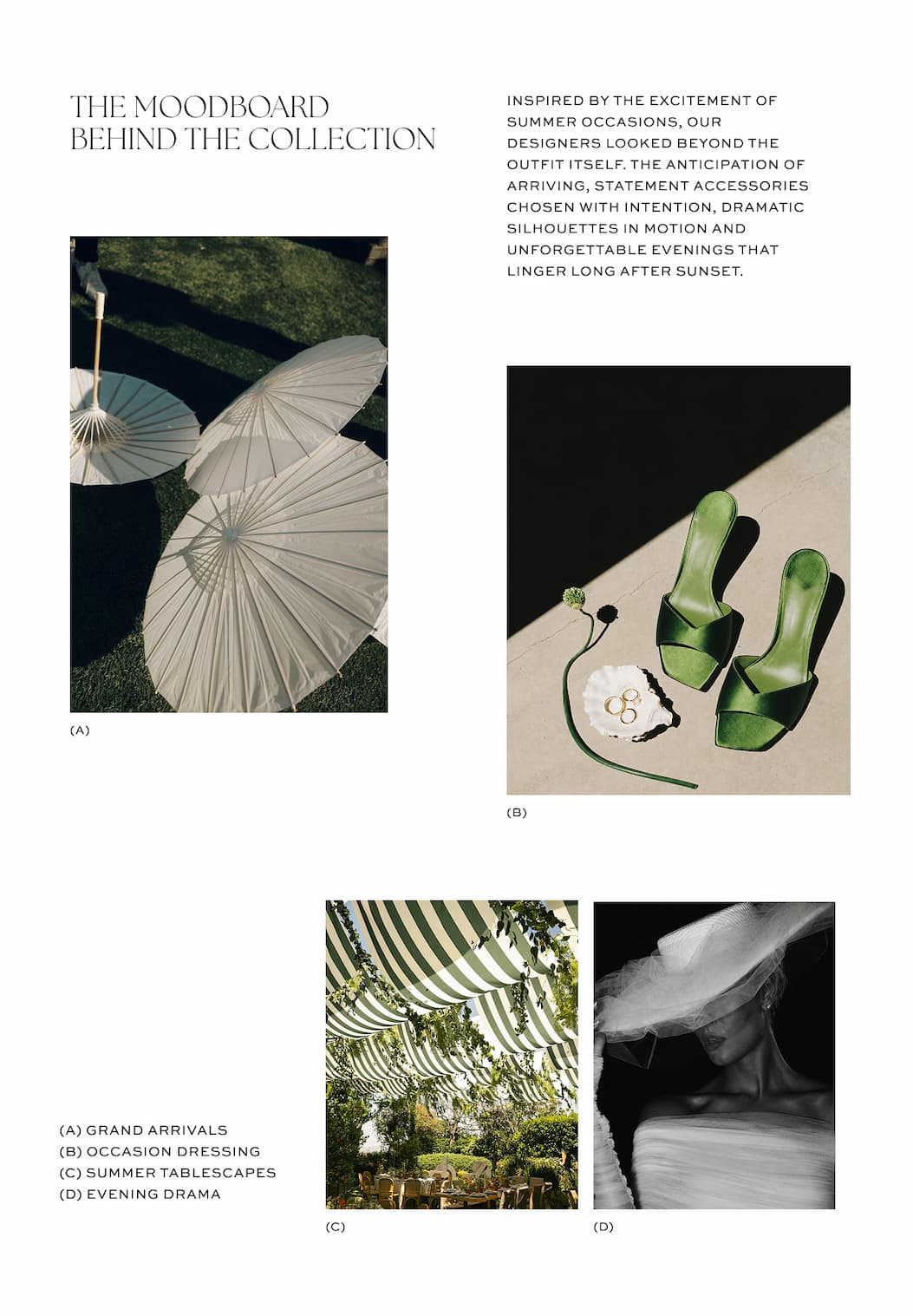 The moodboard behind the collection