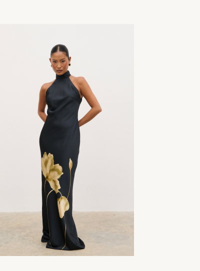 Kiara Halterneck Maxi Dress