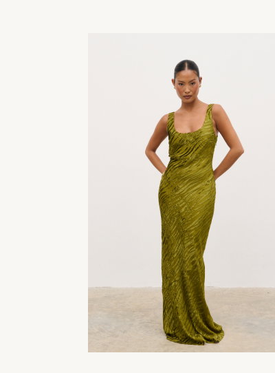 Kendall Scoop Devore Maxi Dress