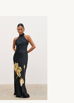 Kiara Halterneck Maxi Dress