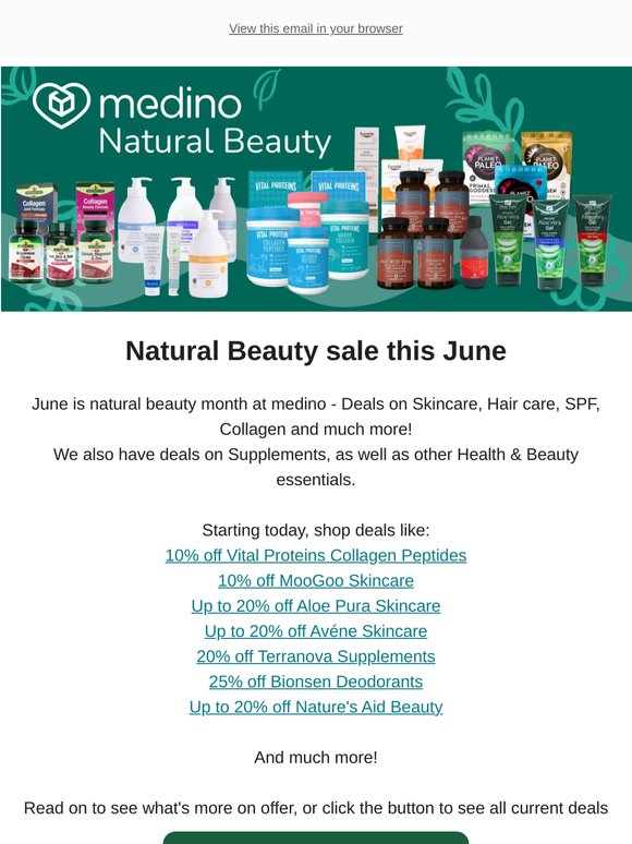 Natural Beauty June Deals! 🌿💁‍♀️