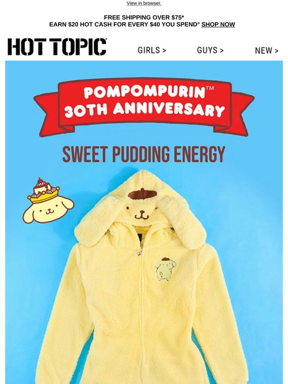 Pompompurin is here to add some sweet pudding energy 💛