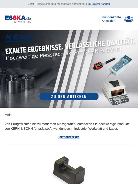 Präzise messen, zuverlässig prüfen – mit KERN & SOHN