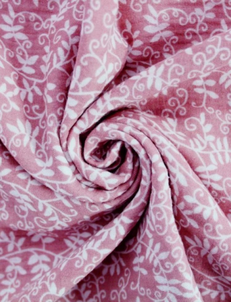 Deadstock Cotton Double Gauze Fabric Pink