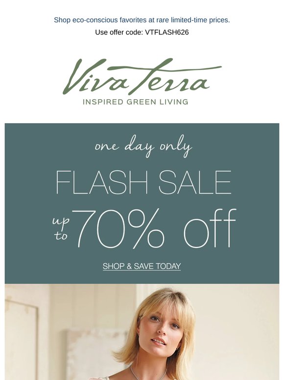 24 Hours Only: VivaTerra Flash Sale